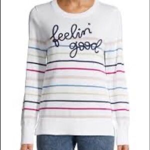 Time and Tru Feeling Good rainbow striped soft sweater xxl